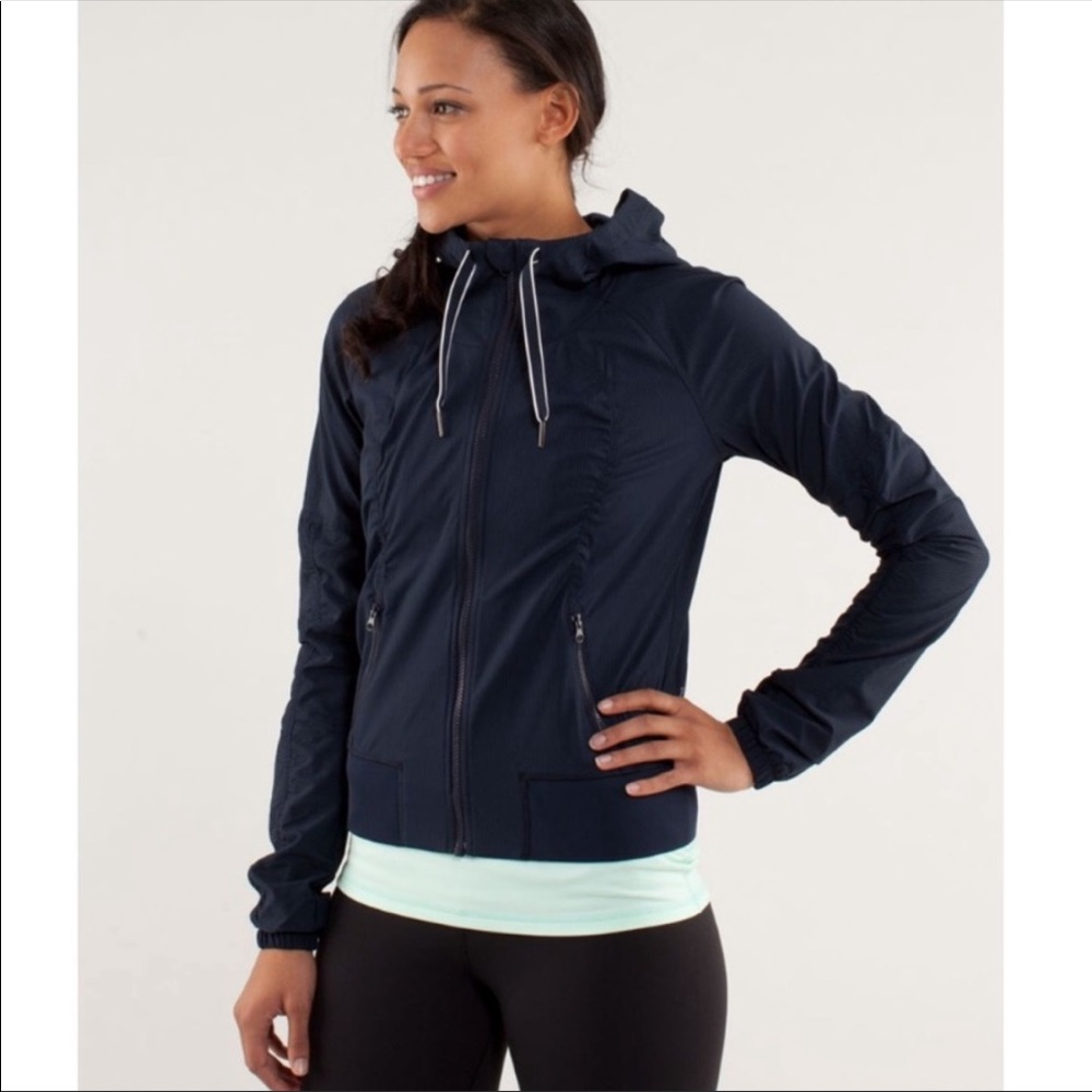 Lululemon Navy Dance Street to Studio Jacket 8